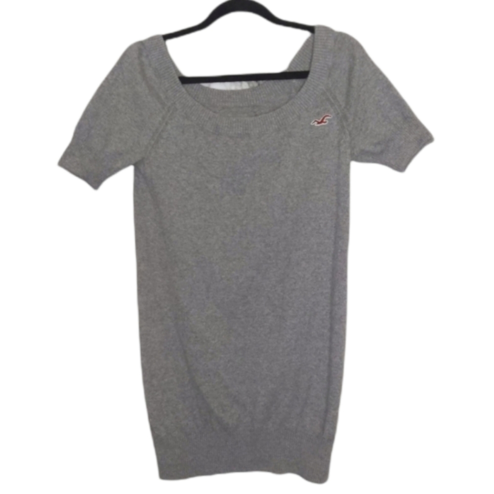 Hollister Scoop Neck Short Sleeve Sweater Tunic Size M